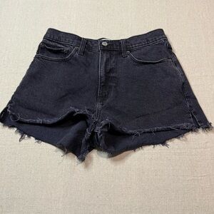 Abercrombie and Fitch 2” mom short high rise Curve Love black Sz 28 / 6